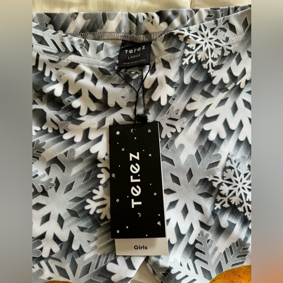 Terez NWT Big Girls Gingerbread Leggings - - Size Large - Picture 6 of 6